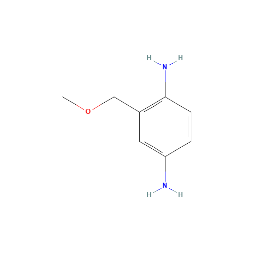 2-Methoxymethyl-p-phenylenediamine (CAS: 337906-36-2) - Chemical Structure and Molecular Formula 