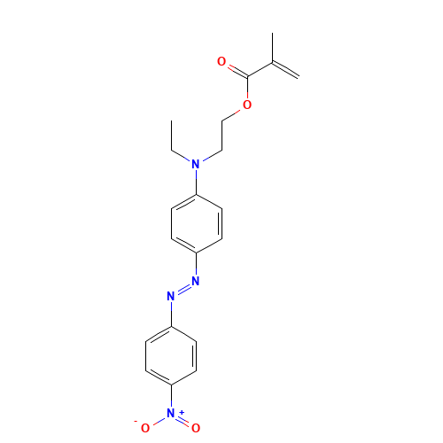 POLY(DISPERSE RED 1 METHACRYLATE) (CAS: 139096-37-0) - Chemical Structure and Molecular Formula 