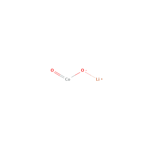 LITHIUM COBALT(III) OXIDE (CAS: 12190-79-3) - Chemical Structure and Molecular Formula 